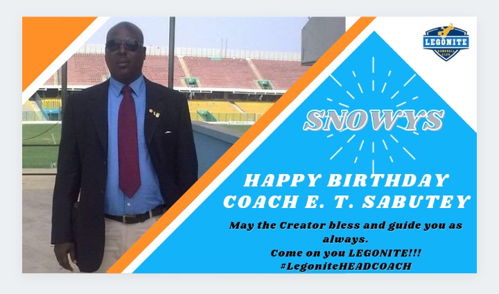 LegoniteHC's tweet photo. Coach E.T Sabutey
Happy happy birthday and age with grace 🎉🎉🎉.
You're an amazing coach with a tremendous personality and the backbone behind the strength of Legonite. We appreciate and love you.
#teamLEGONITE💛💙
#winterishere ❄️
#HappyBirthday #handball https://t.co/wypb2lNWIe