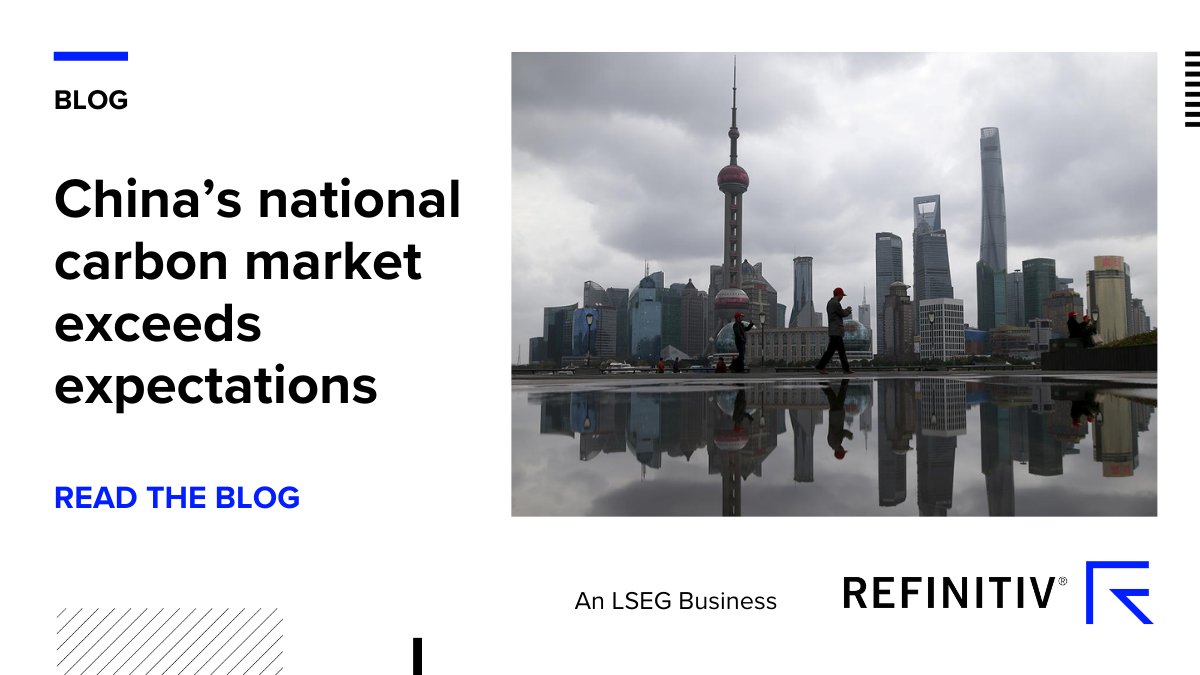 Get the latest on #China’s new national #CarbonMarket, our new China #Carbon app on <a href="/Refinitiv/">Refinitiv, an LSEG business</a> Eikon, and access news, data, live prices, insights and analytics including our supply, demand and price forecasts. refini.tv/2Va3lCV