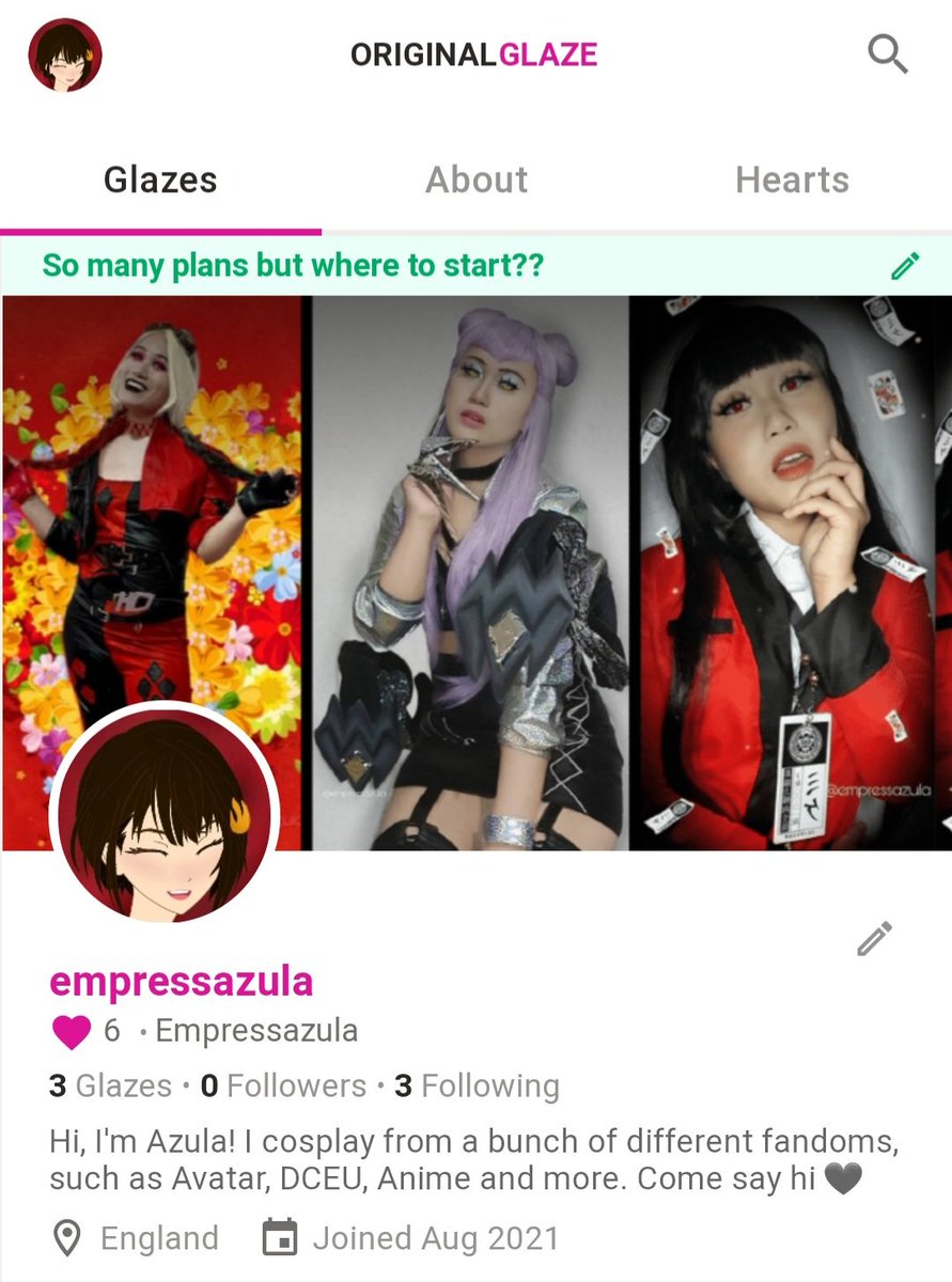 TheEmpressAzula's tweet photo. I just made my @CosplayOG account! Go find me there 🖤 https://t.co/ZZuqfrXCh8