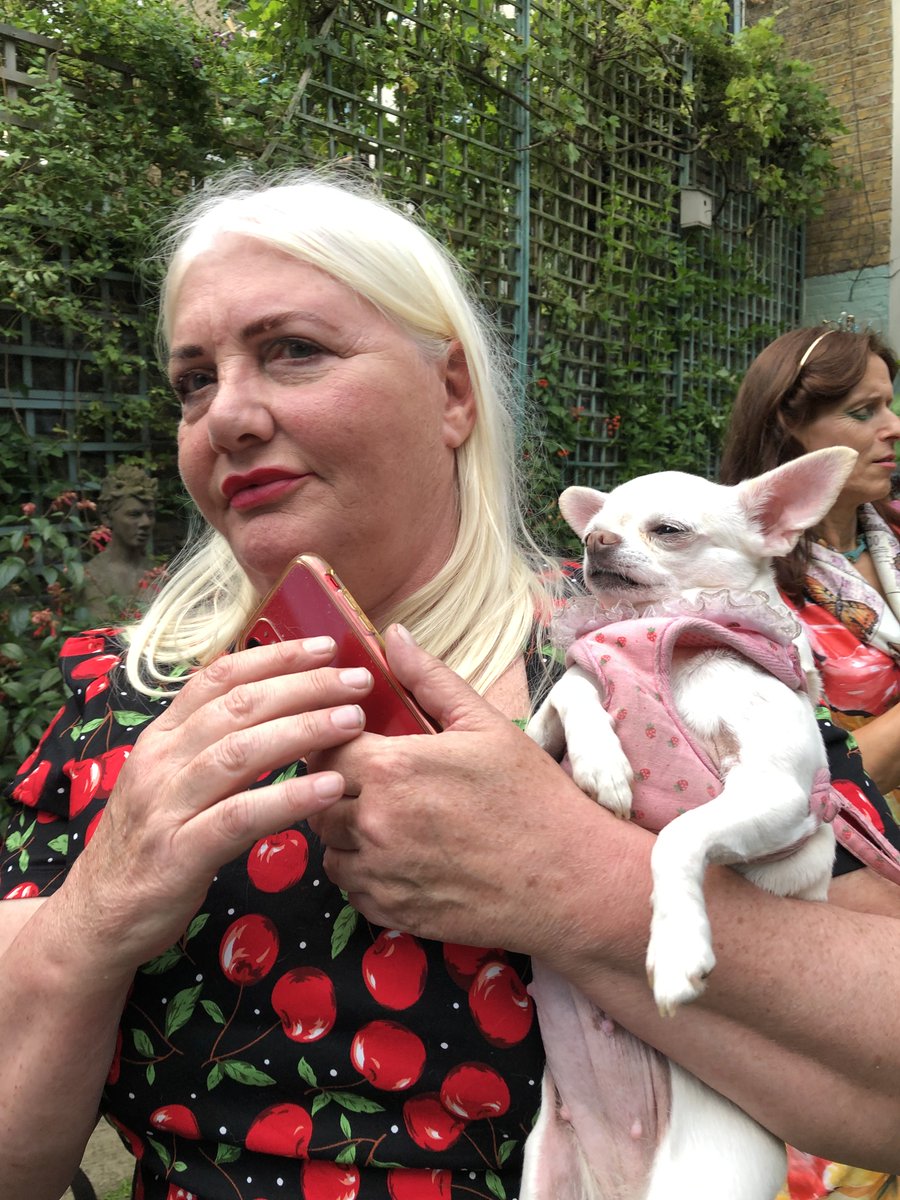 LindaAWade's tweet photo. A fitting finissage to Anne Russell's exhibition Wild Rewild Repeat at #Gallery286 in #EarlsCourt last night. Wonderful colourful evening, colourful people and the garden looked great @camjaybird https://t.co/hN14pFKhNF