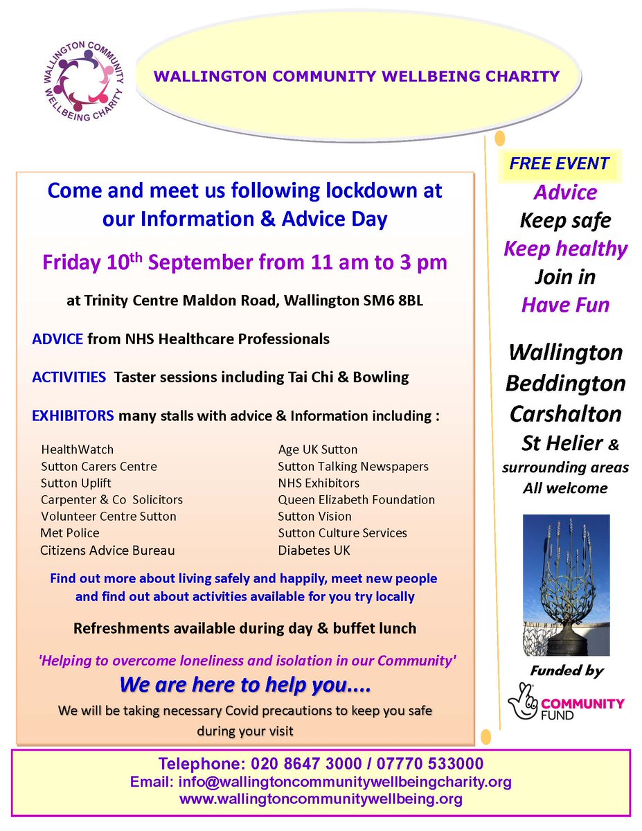 Just under a month away now - put the date in your diaries!