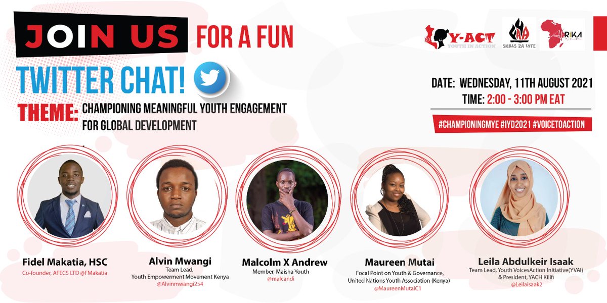stellah_kaviti's tweet image. Meaningful engagement of young people in programming programs at local level opens up a window to fully be innovative to be cascaded to global level. Join this conversation right now being moderated by @YouthActKE #ChampioningMYE #IYD2021 #VoicetoAction