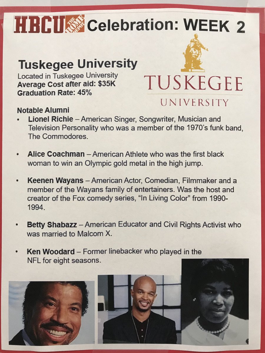 “I always like to challenge myself. I never want to be put into a box”.
Tuskegee Graduate
Lionel Richie
#MWHBCUMonth2021