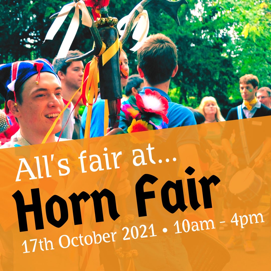 Save the date, Greenwich! All’s fair at Horn Fair! Sunday 17th October, 10am-4pm.