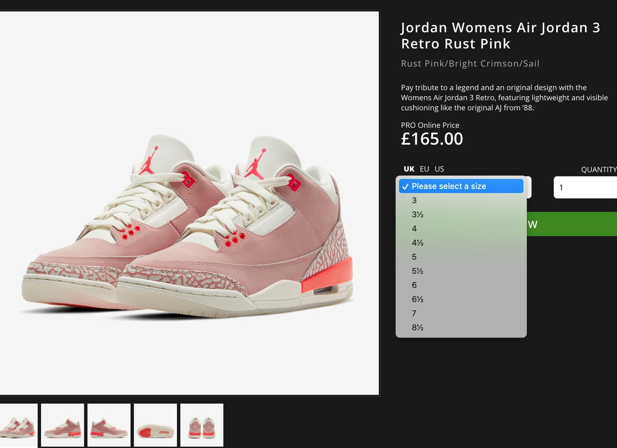 Solelinks Ad Women S Air Jordan 3 Retro Rust Pink Restocked Via Pdb T Co 2nmy7kmvdf