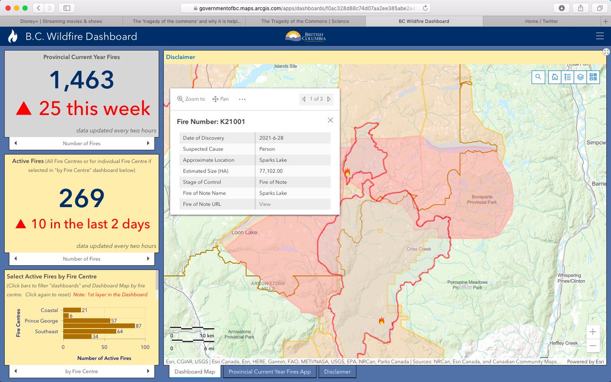 Anishinaabeotch's tweet image. Sparks Lake fire started and created a pyrocumulus storm that generated lightening over 500kms north had lit this fire at that time also. We could say it was caused by a person as well because without the Sparks Lake fire it never would have started from that storm, specifically.