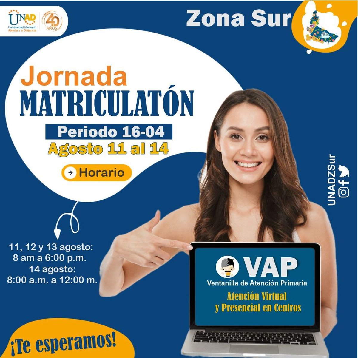 Link para ingresar: innovaciontecnica.com/matriculatonzs…
<a href="/UniversidadUNAD/">Universidad UNAD</a> <a href="/unadzonasur/">Unad Zona Sur</a>