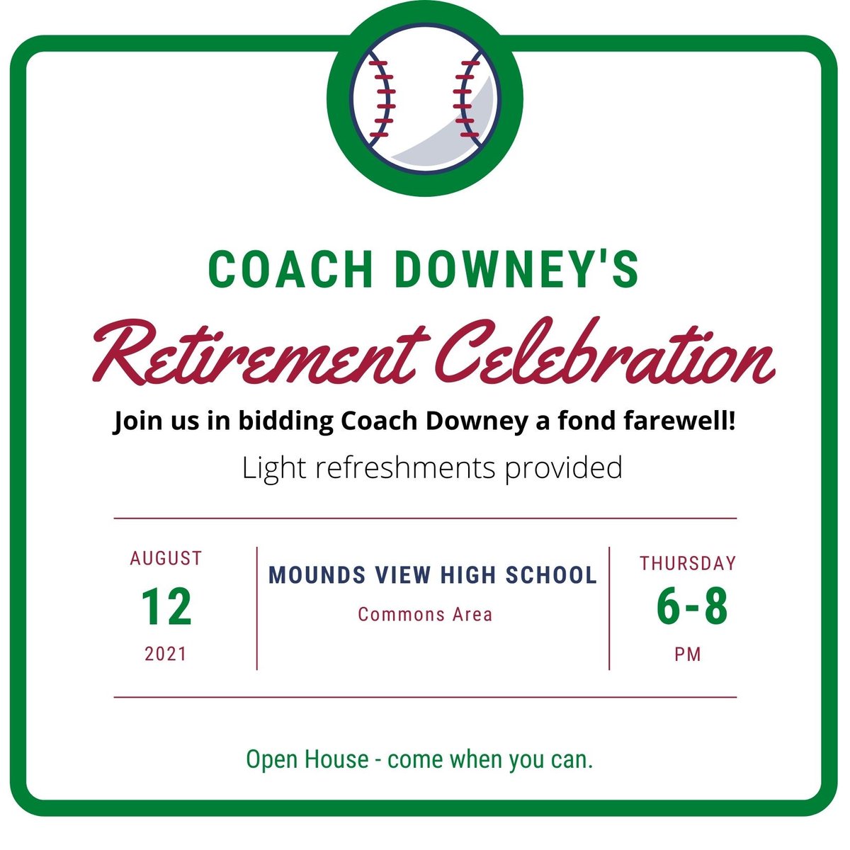 mvvarsbaseball's tweet photo. Reminder! 

Hope to see you all on Thursday night… 

Jay Guerin, Diamond Club President https://t.co/jn2G7WM8u2