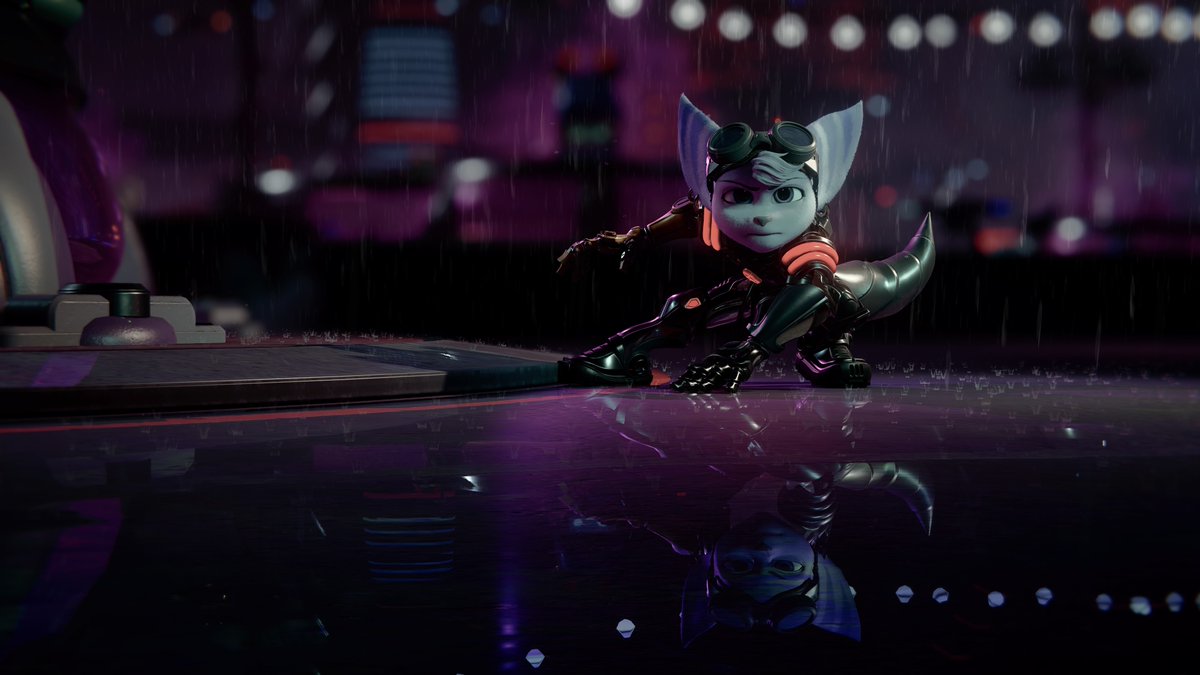 RivetFan's tweet photo. Rain drops #PS5Share, #RatchetClankRiftApart  #ratchetps5 @insomniacgames #photomode #psshare #psblog https://t.co/i6FgIYk9HV