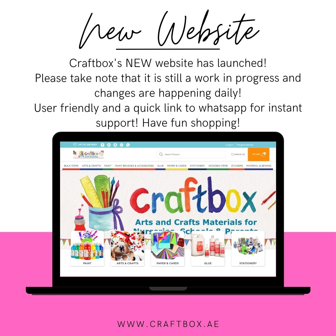 Craftboxuae's tweet image. 📢THE MOMENT YOU ALL HAVE BEEN
WAITING FOR📢
It is not perfect yet and changes are happening daily to ensure all needed information and images are there to make your shopping experience go as smoothly as
possible.
Happy shopping all our beautiful customers!!
