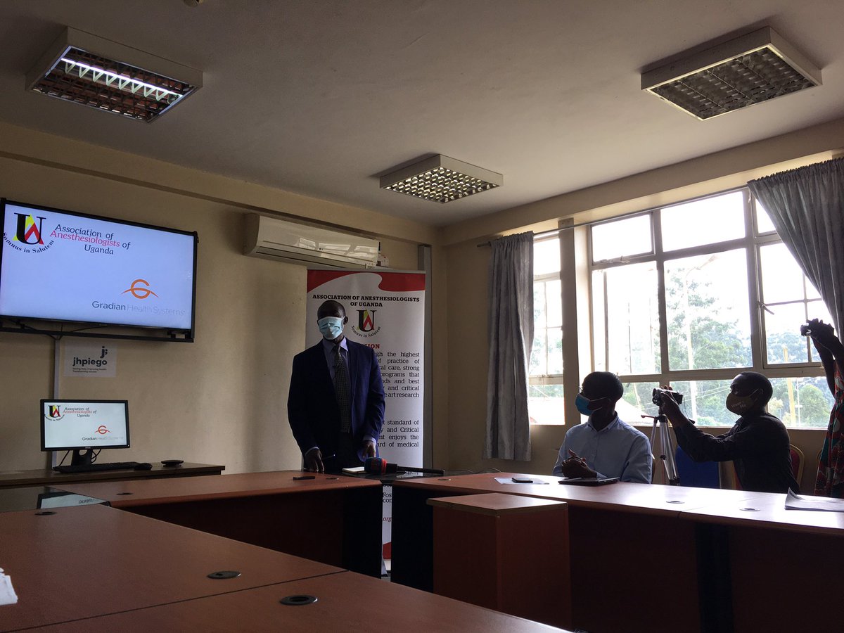 Fredfly (@fbulamba) on Twitter photo A joint press brief by the <a href="/MinofHealthUG/">Ministry of Health- Uganda</a> and <a href="/AnesthesiaUg/">Association of Anesthesiologists of Uganda</a> on efforts to operationalize ICUs at three regional referral hospitals being hosted at Fortportal RRH <a href="/GradianHealth/">Gradian Health</a> <a href="/UCSF_CHESA/">Center for Health Equity in Surgery & Anesthesia</a> A joint press brief by the <a href="/MinofHealthUG/">Ministry of Health- Uganda</a> and <a href="/AnesthesiaUg/">Association of Anesthesiologists of Uganda</a> on efforts to operationalize ICUs at three regional referral hospitals being hosted at Fortportal RRH <a href="/GradianHealth/">Gradian Health</a> <a href="/UCSF_CHESA/">Center for Health Equity in Surgery & Anesthesia</a>