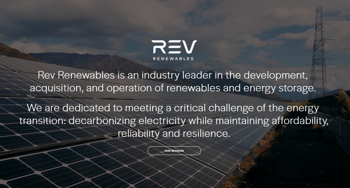 .<a href="/LSPowerGroup/">LS Power</a> is proud to introduce Rev Renewables, LLC, the latest in our Innovation &amp; Investment in Energy portfolio of companies (that also includes <a href="/CPowerEnergy/">CPower</a>, <a href="/endurantenergy/">Endurant Energy</a> and <a href="/evgonetwork/">EVgo Fast Charging Network</a>):

revrenewables.com