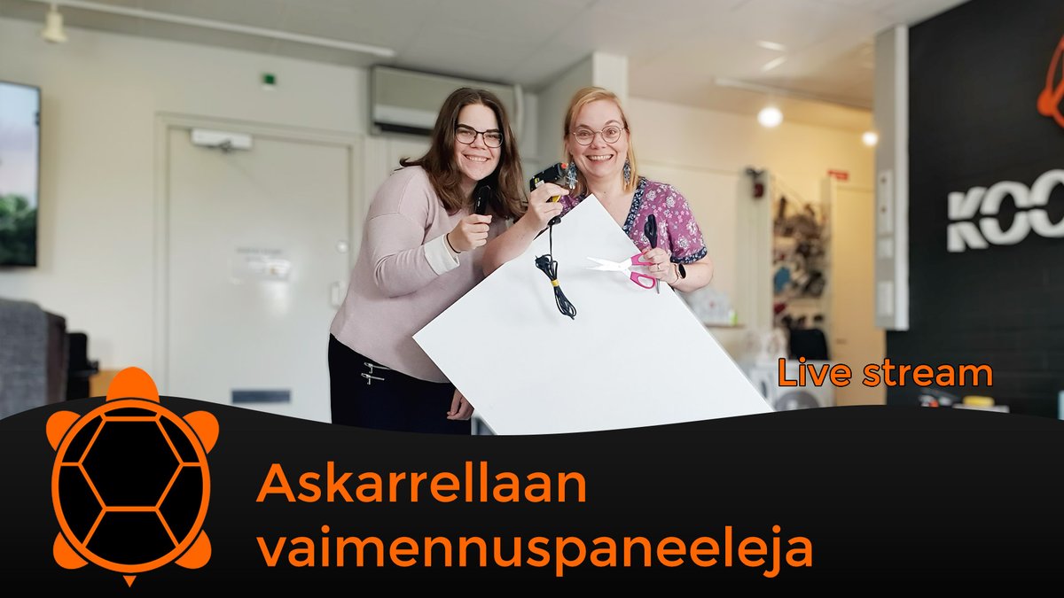 Perjantaina klo 9:30 - 11:00 tulossa planeetan parhaimman Joensuun keskustassa toimivan kilpikonnalogoisen digitoimiston livestream!

youtube.com/watch?v=7vD38l…

#livestream #askartelu #TeamKooders #digitoimisto