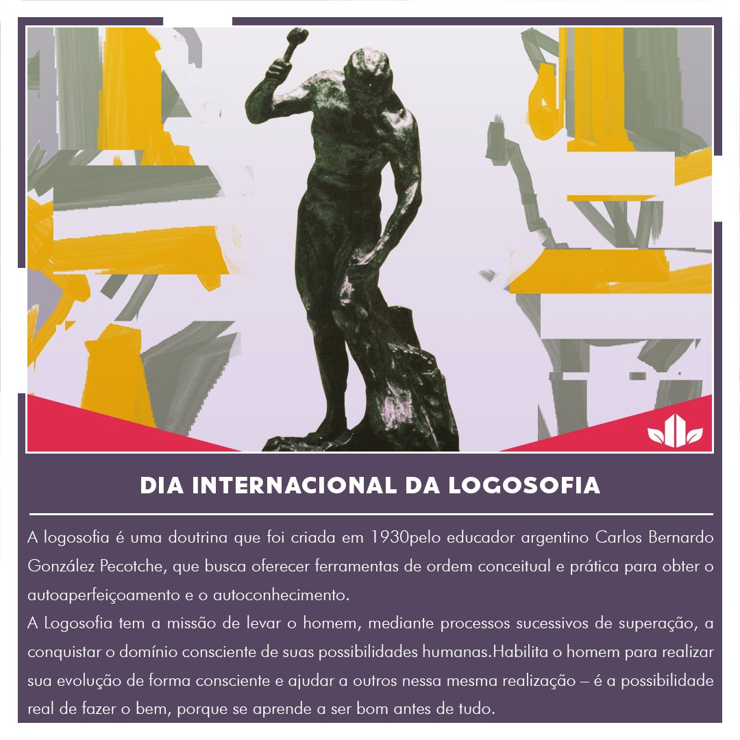 ARMY_HTP's tweet photo. A Logosofia apresenta uma concepção original do homem, em sua organização psíquica e mental, e da vida humana em suas mais amplas possibilidades e proporções.
#TodayIsaDay
@BTS_twt https://t.co/SqiNaW5uzy