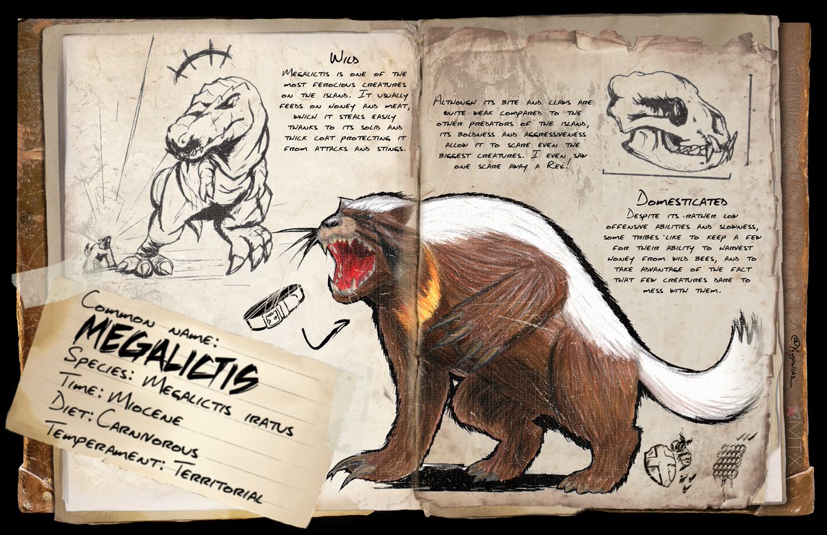 Xyphias on Twitter: "Introducing Megalictis! I'm resuming my dino-dossier  series that I started in 2017, I'm going to do a few, I don't know how many  yet. I'm putting more effort into