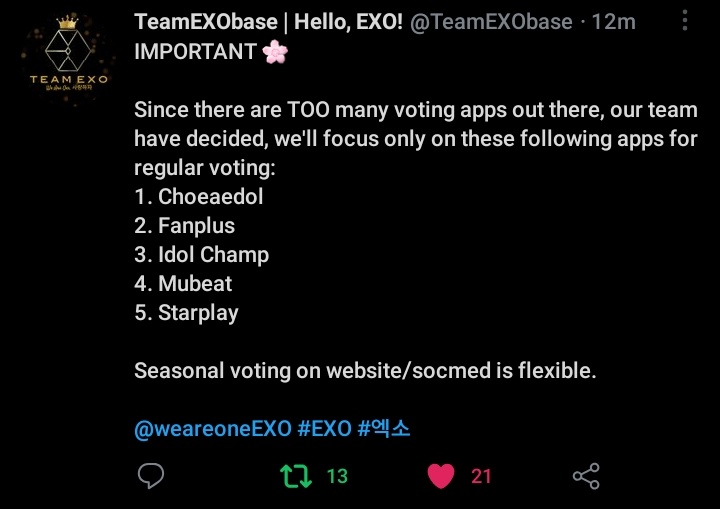 TeamEXO² ``REST`` tweet media