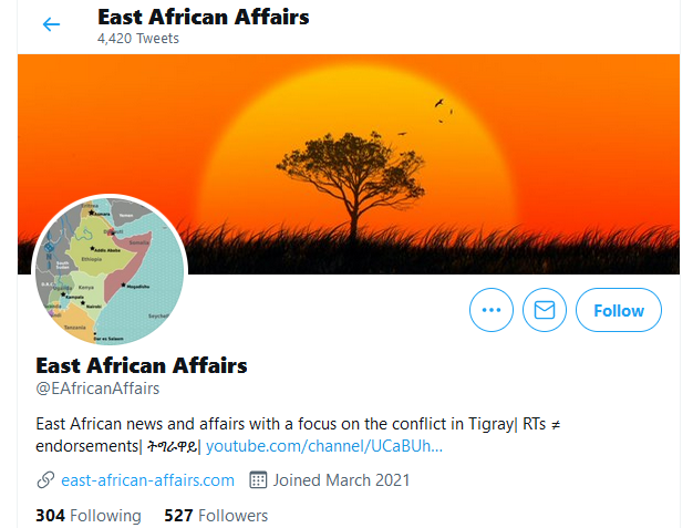 markababa's tweet photo. One of the propoganda cells of #C2FC Command and Control Fusion Centre is East African Affairs @EAfricanAffairs in Niroby. Got u dulls! Untrue narration. https://t.co/vibkT138gc