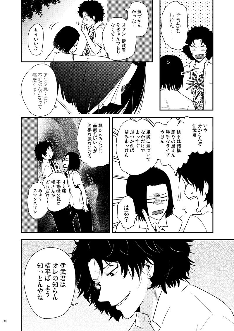 この本、千歳と伊武は橘さんが好きだけど、橘さんは別に誰に対しても恋愛感情ないのでBLだけどLOVEはない…みたいな感じでジャンル分けも難しくて扱いに困ってるとこはあるのですが、気に入ってます。
BOOTHでデータ読めるようにしてみました。
100%片思い | web-A https://t.co/vOPsPsaTb3 #booth_pm