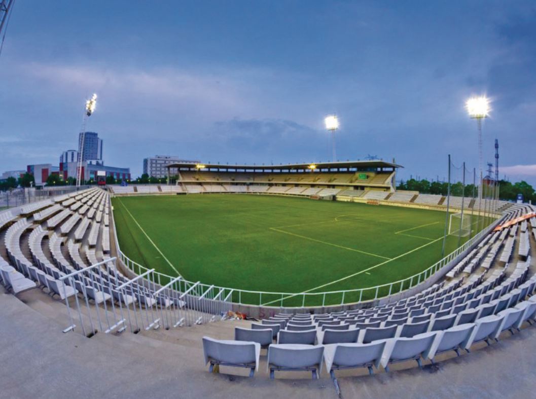 Estadi Municipal Futbol L’Hospitalet, L'Hospitalet de Llobregat, Catalunya.