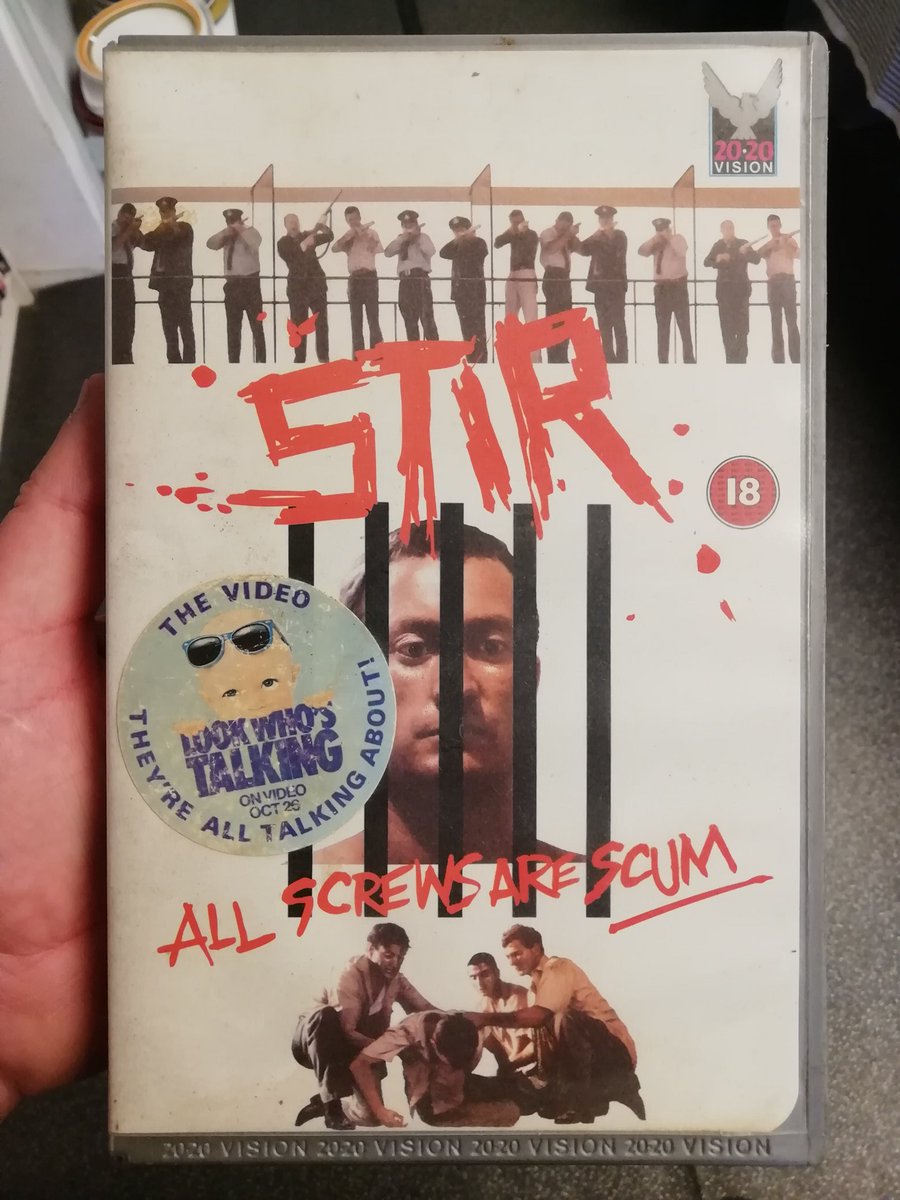 stemorgs's tweet photo. Given my interest in the UK circulation of Australian cinema, I've long been tempted to start collecting films on 'obsolete' formats. I've (mostly) resisted, but couldn't go past this post-Scum VHS of STIR (1980). #AllScrewsAreScum https://t.co/ilgyXCu4r7