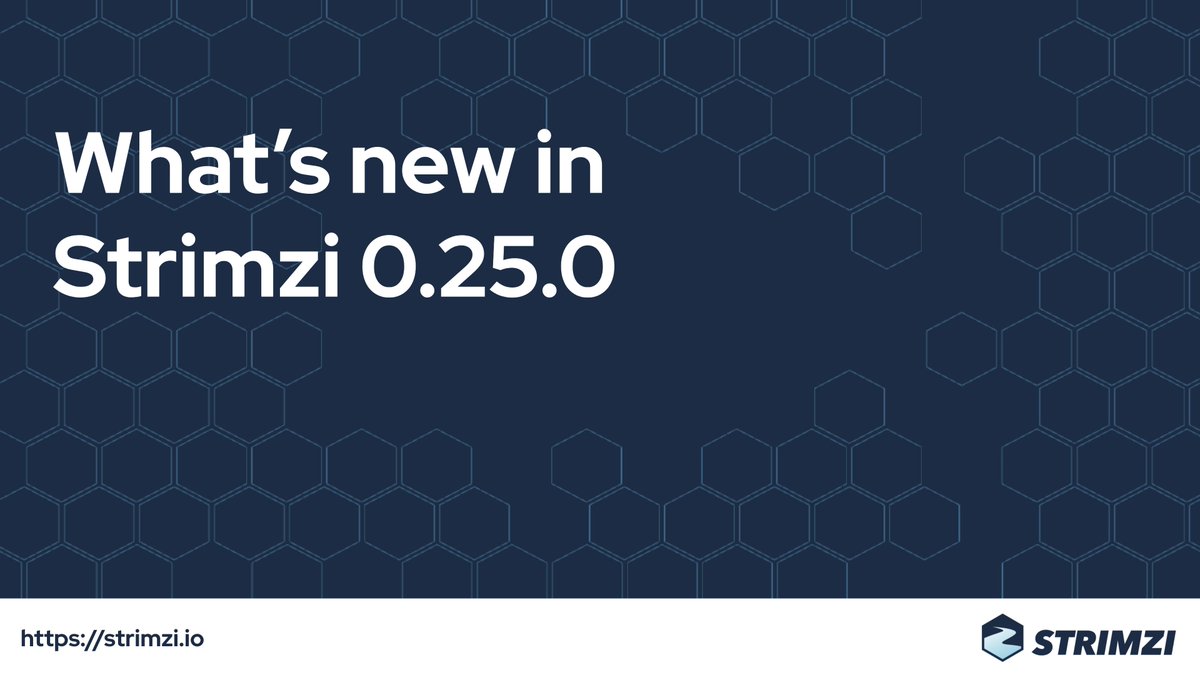 strimziio's tweet image. Strimzi 0.25.0 has been released 🎉: github.com/strimzi/strimz…

We also created a video 🎬 covering the main changes and new features of this release: youtu.be/Ik1O7kRbtqA Let us know if you like it and if we should do this for every release 😉.