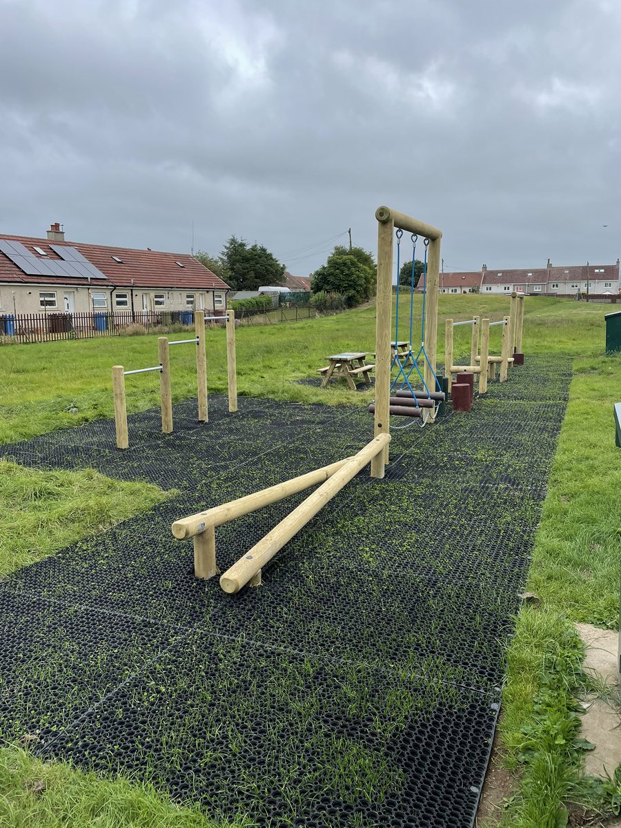 Only 7 sleeps until we welcome the children back to nursery &amp; school. Everyone is excited to see the children and show them our new trim trail. Thank you to the Parent Council for working so hard to purchase this. The teachers may need to test it out on the inservice days!