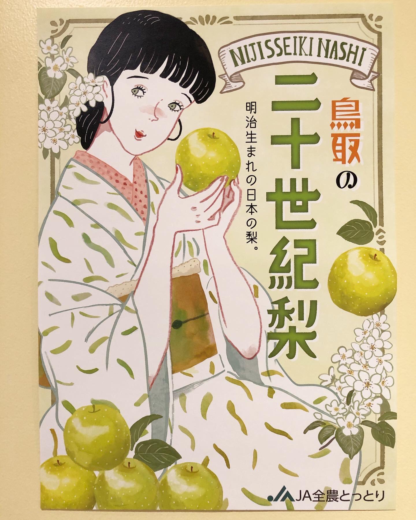 伊吹春香 この度 Ja全農とっとりさんの 二十世紀梨 と 鳥取の梨 の ポスター描かせていただきました 梨は 洋梨 中国 梨 和梨 と大きく三つに分けられてるらしく 日本でよく食べられてる梨は 和梨なんだとか 梨食べたい こちらの