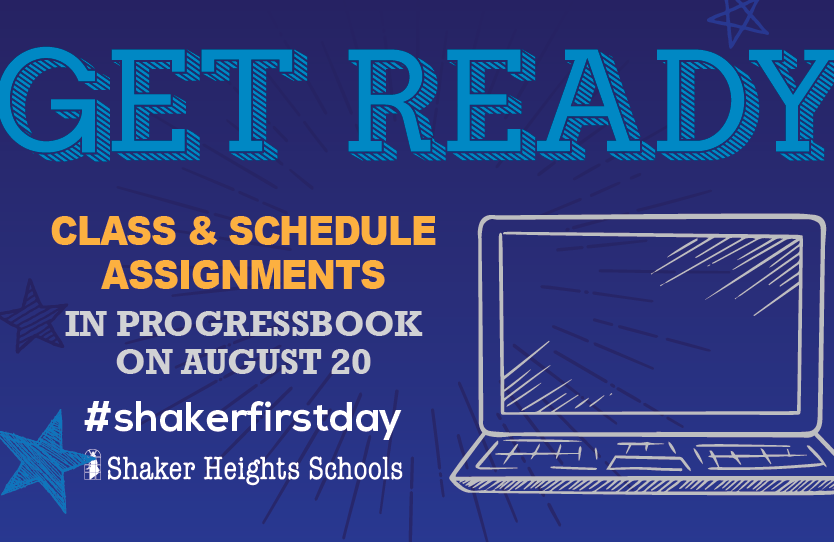 shakerschools's tweet image. Class assignments and schedules will be available in ProgressBook (pa.ohconnect.org) on 8/20! (K-4 after 9 a.m. and grades 5-12 after 1 p.m). If you're new to Shaker Heights Schools, you will need to create an account. Instructions will be emailed soon. #shakerfirstday