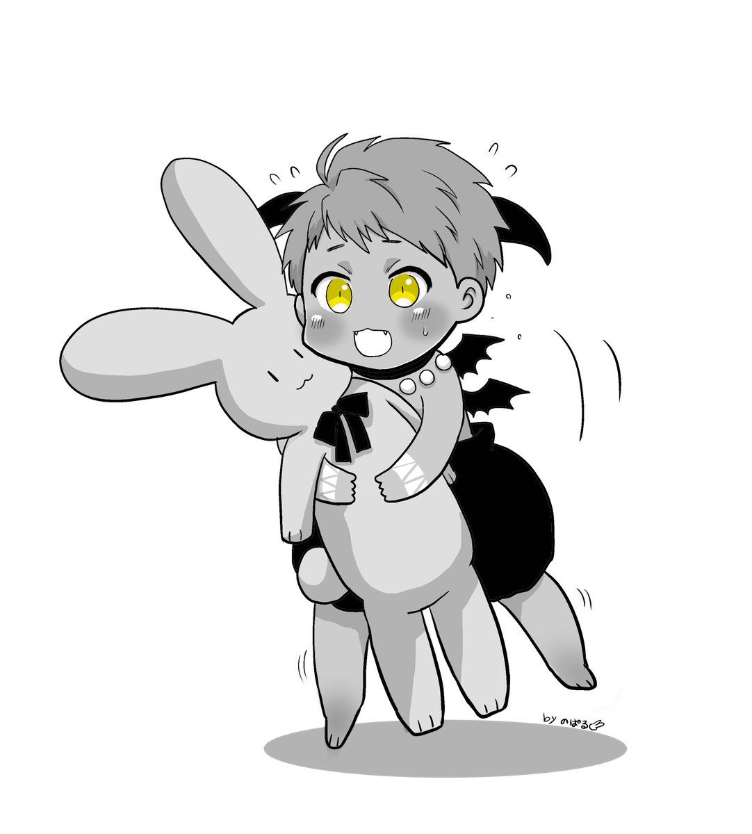 のぱる 大きなうさぎのぬいぐるみをもらったけど抱えるのが大変で変な歩き方で見せに来たベビディアちゃん のぱる 大きなうさぎのぬいぐるみをもらったけど抱えるのが大変で変な歩き方で見せに来たベビディアちゃん