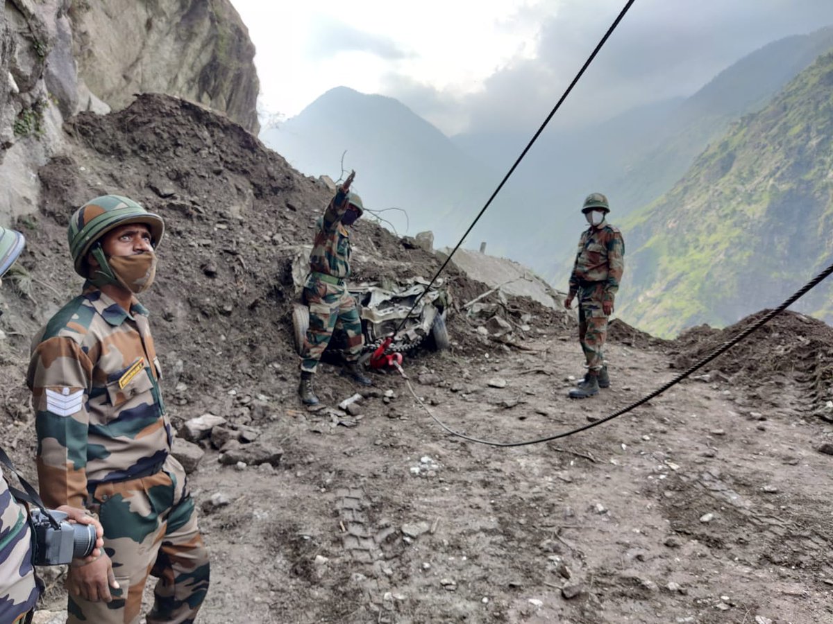#IndianArmy teams with medical and engineer detachments conducting rescue o...