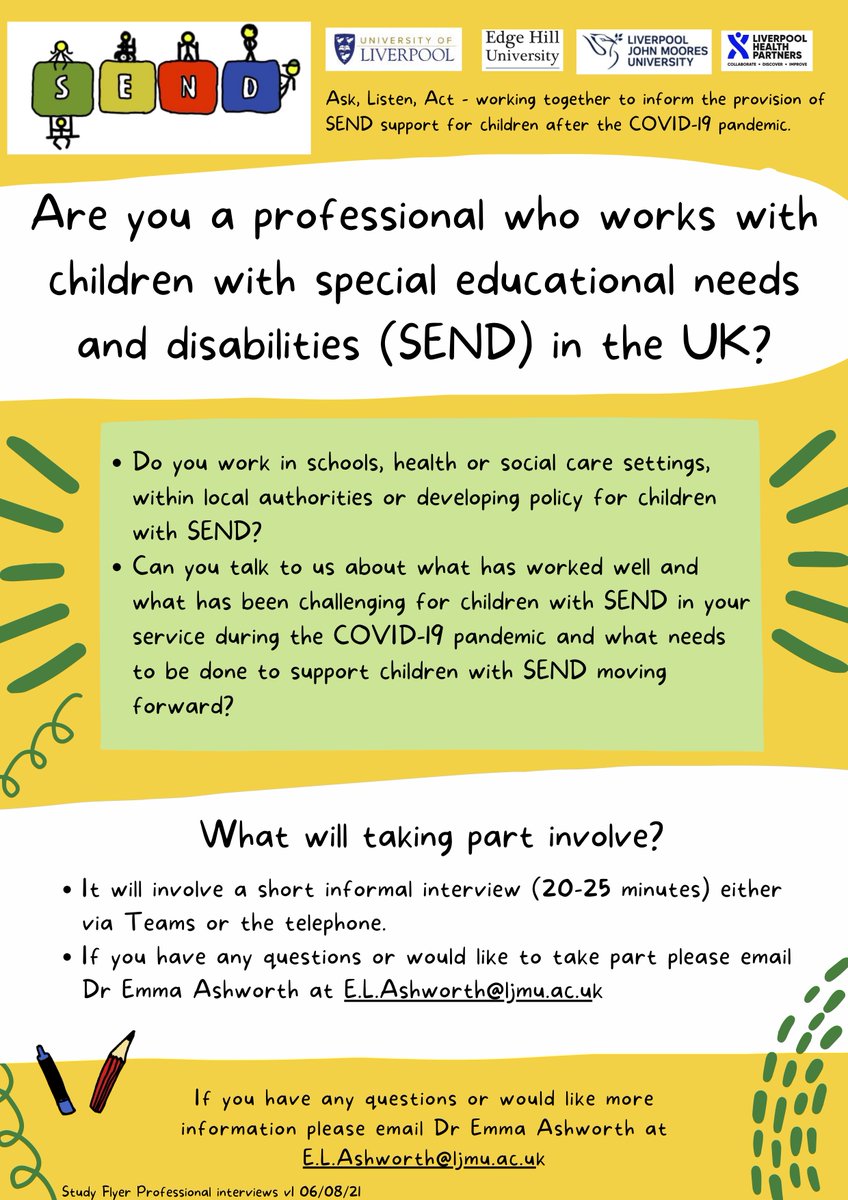 Ask Listen Act - SEND Support for CYP After COVID tweet media