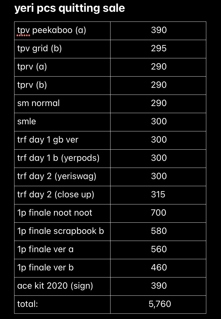 yerim4rt's tweet photo. hii just opened this acc for my yeri pcs quitting sale hehe prio is set taker sana >< might post this sa stan acc ko ( @yericone ) after ko siguro mareceive queendom ko kasi baka isell ko rin ung pulls ko if ever :)) https://t.co/sQkzmRDORM