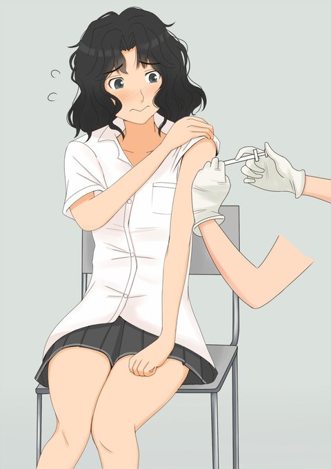 注射はちょっと苦手な薫 