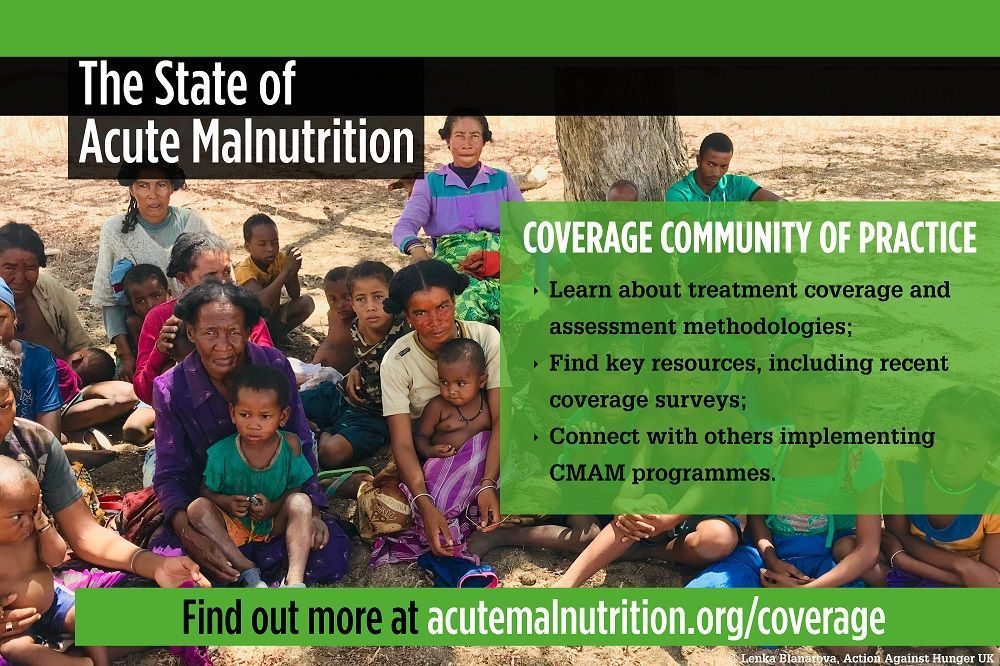 Check out the Coverage Community of Practice❗

The Coverage CoP is an open forum for all organisations and individuals involved in the implementation of #CMAM programmes to share their experiences of coverage assessments.

#nutrition #malnutrition