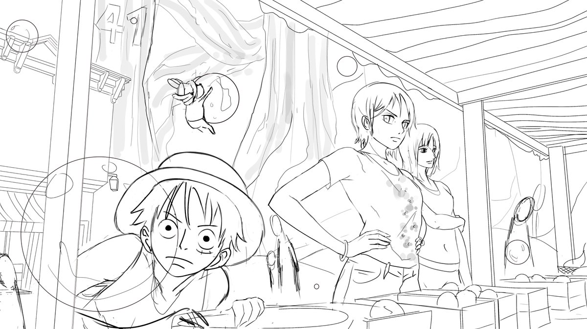 dessiner du one piece me rend heureux mdrr 