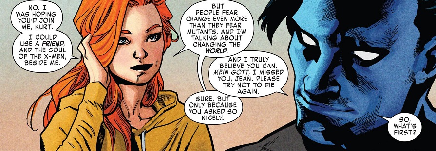 "Lean on those that lean on you, meine Freunde. We're all stronger for it."