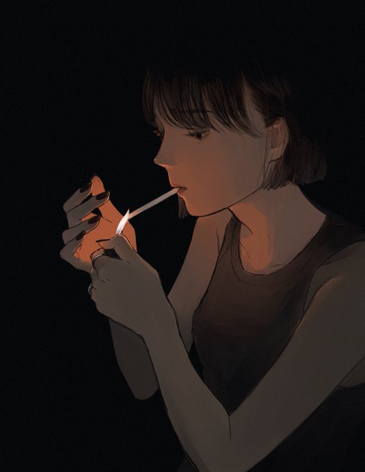 「女の子 くわえタバコ」のTwitter画像/イラスト(人気順)｜3ページ目