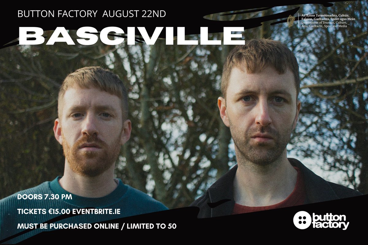 Button Factory (@buttonfactory22) on Twitter photo <a href="/Basciville/">Basciville</a> will perform a socially distant @ButtonFactory20 show on Sunday August 22nd 2021
Tickets: tinyurl.com/e94pvcfd
In accordance with current theatre license guidelines, attendees for this show will NOT be required to show proof of vaccination. <a href="/Basciville/">Basciville</a> will perform a socially distant @ButtonFactory20 show on Sunday August 22nd 2021
Tickets: tinyurl.com/e94pvcfd
In accordance with current theatre license guidelines, attendees for this show will NOT be required to show proof of vaccination.