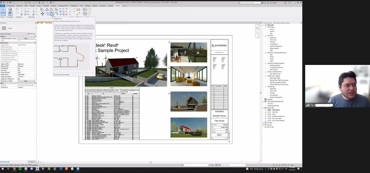 gabichabicha's tweet image. Hoy iniciamos con el primer curso para una oficina de diseño en NYC 🥰💥@fereber #DEClab #BIM #Revit