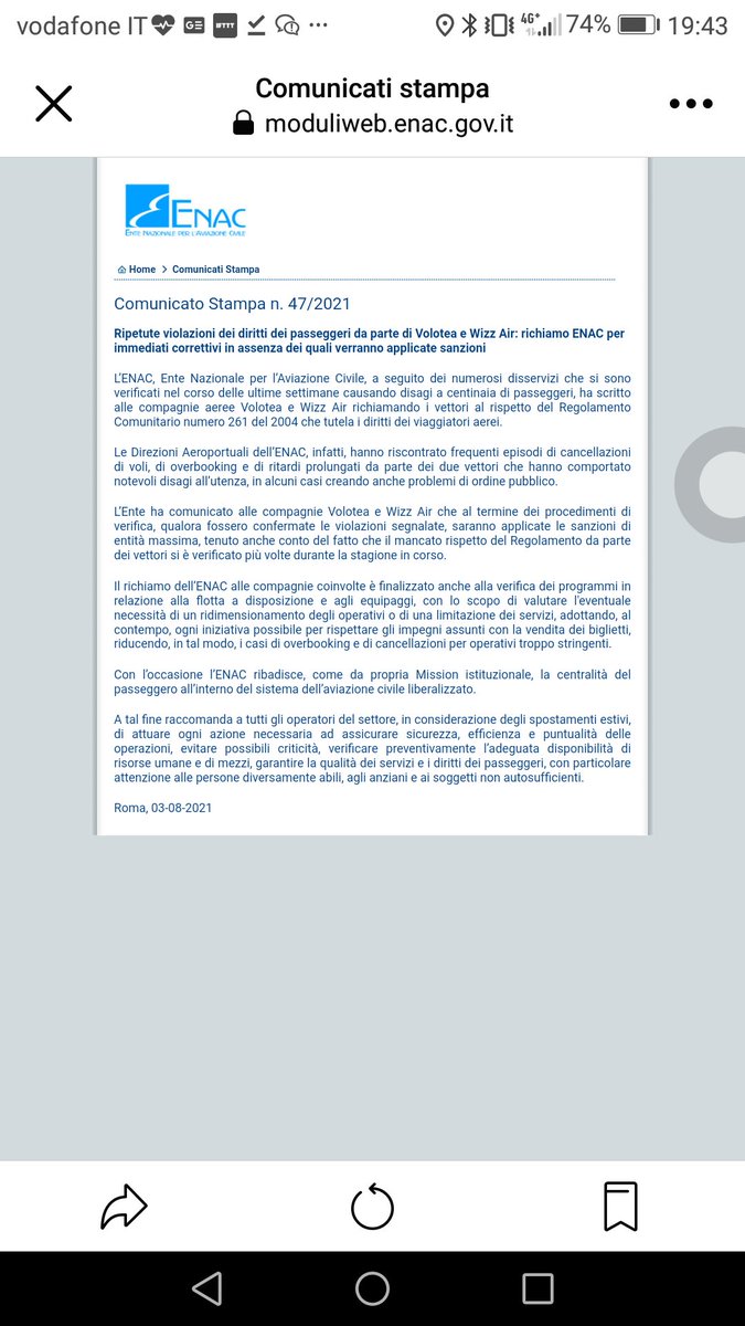 E Tu? Hai subito un #ritardo oppure una #cancellazione del #volo con #volotea o #Wizzair 👉🏻👉🏻 Puoi avere diritto ad un risarcimento fino a 600 euro 💶💶💶. Apri la tua posizione su risarcimentoviaggi.it