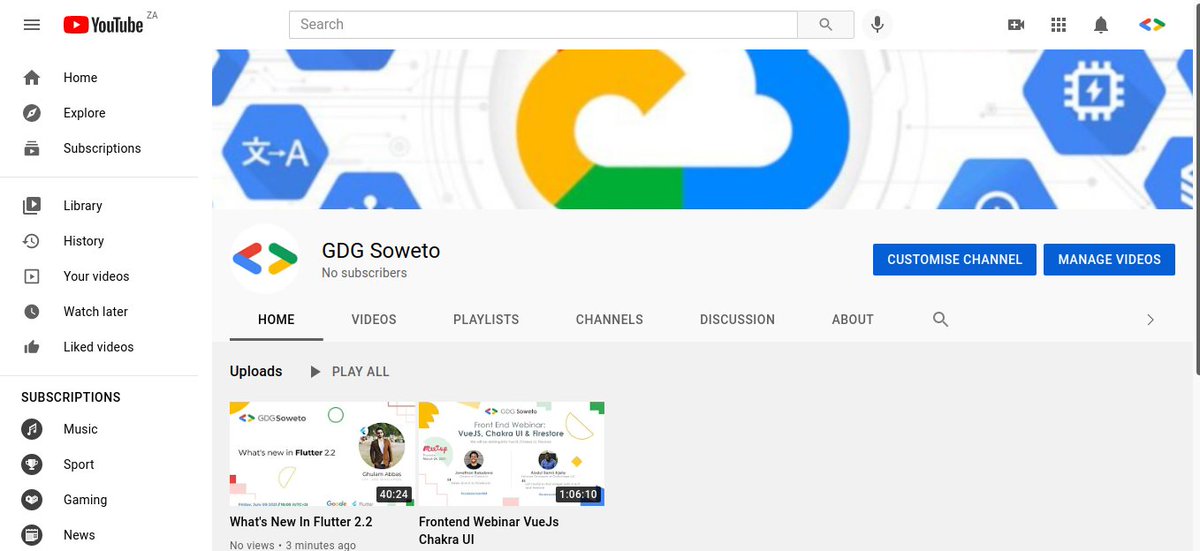 Guess who's on <a href="/YouTube/">YouTube</a>??
Yep you guessed it!! GDG Soweto is up and live. Do check out all the talks you've missed and we promise more exciting content on the way
<a href="/GdgSoweto/">GDGSoweto</a> <a href="/LesegoNdlovu_/">Lesego Ndlovu</a> @wellaaaah <a href="/SimonCodes_/">Simon Mokgotlhoa</a> <a href="/GdgAkoko/">GDG Akoko #devfest2024. December 7th 🎉🎉🎉🎉</a> <a href="/GdgPolokwane/">GDG_Polokwane</a> <a href="/awaisshaikh_/">Awais Shaikh</a>