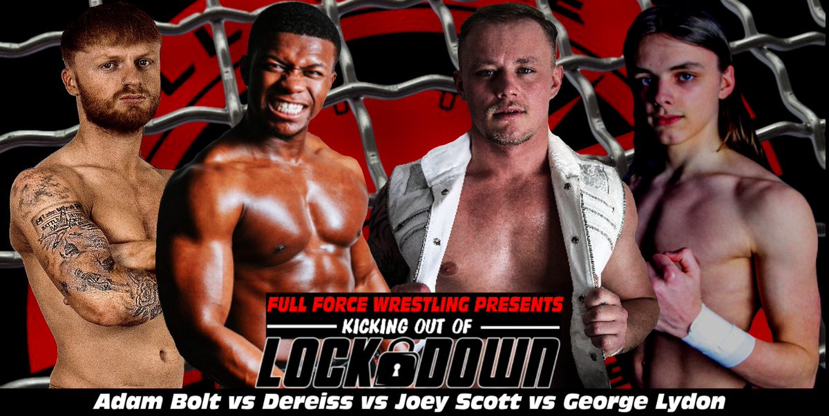 Full Force Wrestling (@ffw_wrestling) on Twitter photo 2nd Match Confirmed for Friday 3rd September for <a href="/ffw_wrestling/">Full Force Wrestling</a> <a href="/AdamBolt_/">Adam Bolt</a> vs <a href="/DEREISS_/">MAN LIKE DEREISS</a> vs <a href="/hotshotjoeysco1/">Joey Scott</a> vs <a href="/GeorgeLydon_/">GEORGE LYDON</a> tickets are available now from the venue and from our Big Cartel site- fullforcewrestling.bigcartel.com 2nd Match Confirmed for Friday 3rd September for <a href="/ffw_wrestling/">Full Force Wrestling</a> <a href="/AdamBolt_/">Adam Bolt</a> vs <a href="/DEREISS_/">MAN LIKE DEREISS</a> vs <a href="/hotshotjoeysco1/">Joey Scott</a> vs <a href="/GeorgeLydon_/">GEORGE LYDON</a> tickets are available now from the venue and from our Big Cartel site- fullforcewrestling.bigcartel.com