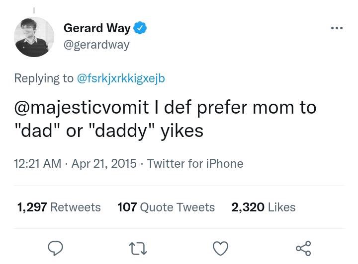 best of gerard way on X: "anyways, gerard way milf https://t.co/RumeG75a1K"  / X