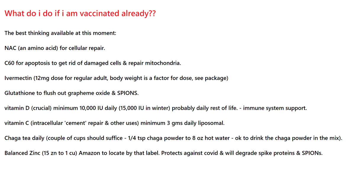 Vaxx repair protocol...