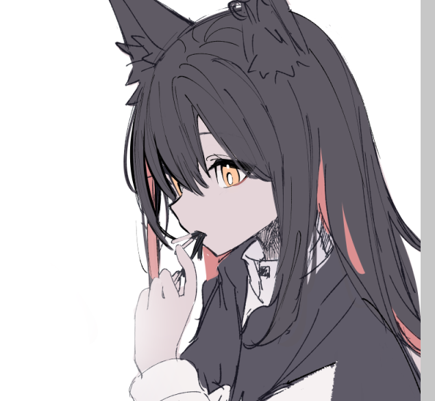 テキサス(アークナイツ) 「」|TETUG（てつぐ）のイラスト