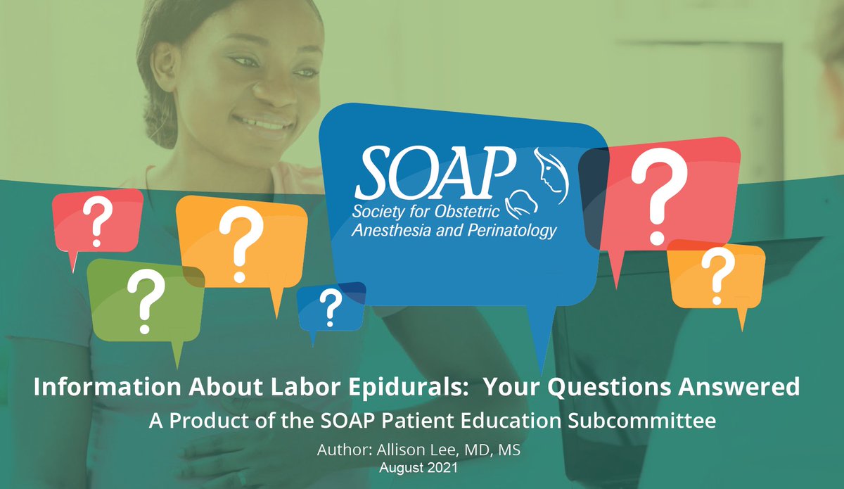 ✨NEW downloadable/shareable <a href="/SOAPHQ/">SOAP</a> #PatientEducation  infographics on labor epidurals. Posted on the soap.org website👇 soap.memberclicks.net/assets/docs/In…
All you ever wanted to know about labor epidurals but were afraid to ask!🤰#OBAnes