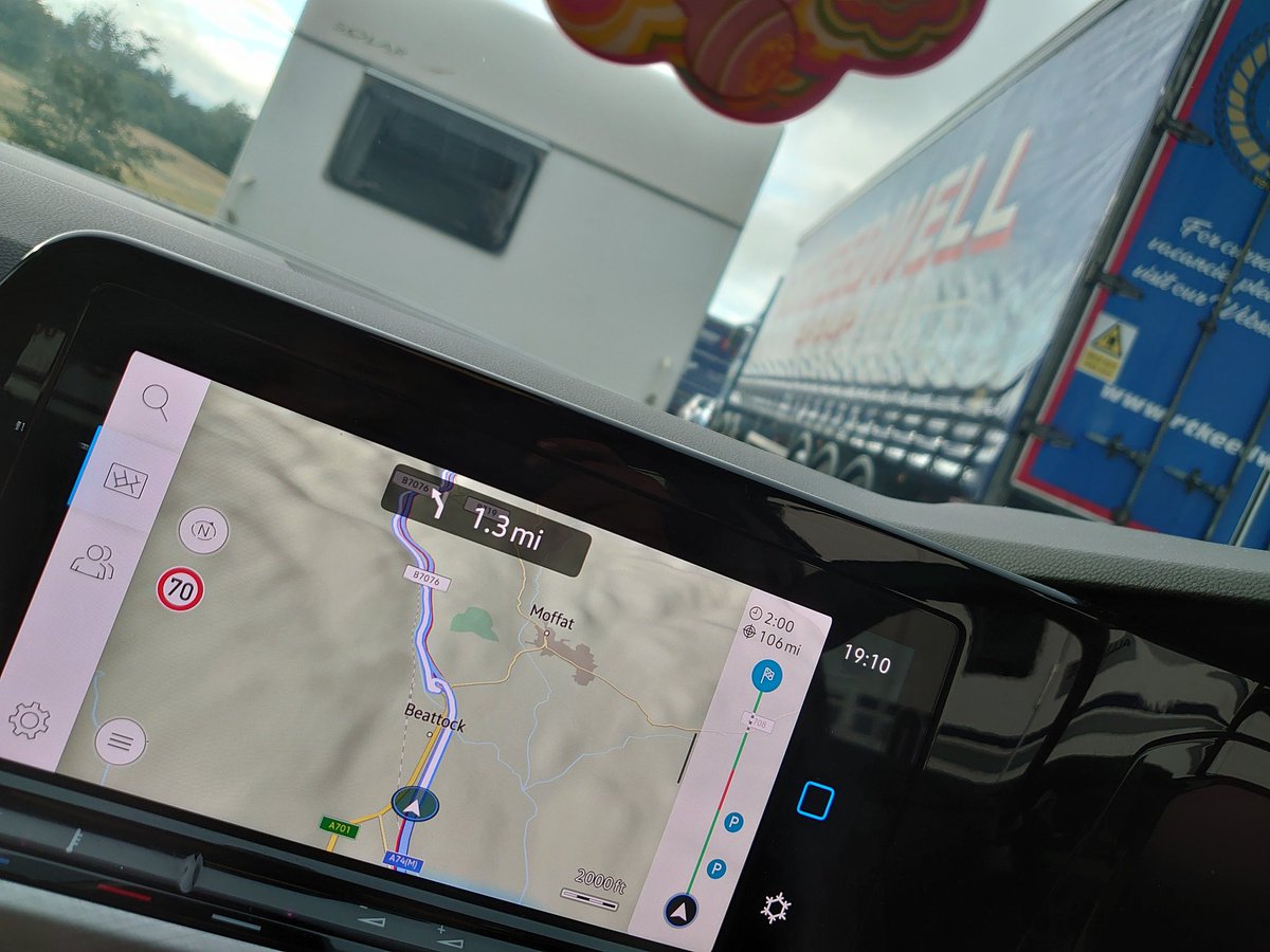 If you're heading North on the #M74 find a new route.  Stand still traffic for the last 2 hours.