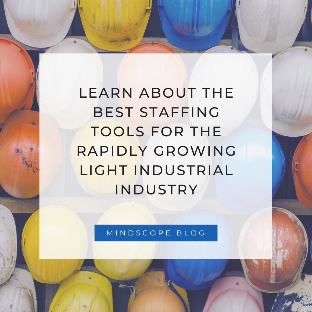 MindscopeATS's tweet image. The light industrial staffing industry is one that has grown exponentially over the past year and a half. In keeping with the expansion, it is important that staffing agencies have the best tools at their... #lightindustrial #staffing #mindscope #ATS instagram.com/p/CSca_Fnl_A5/