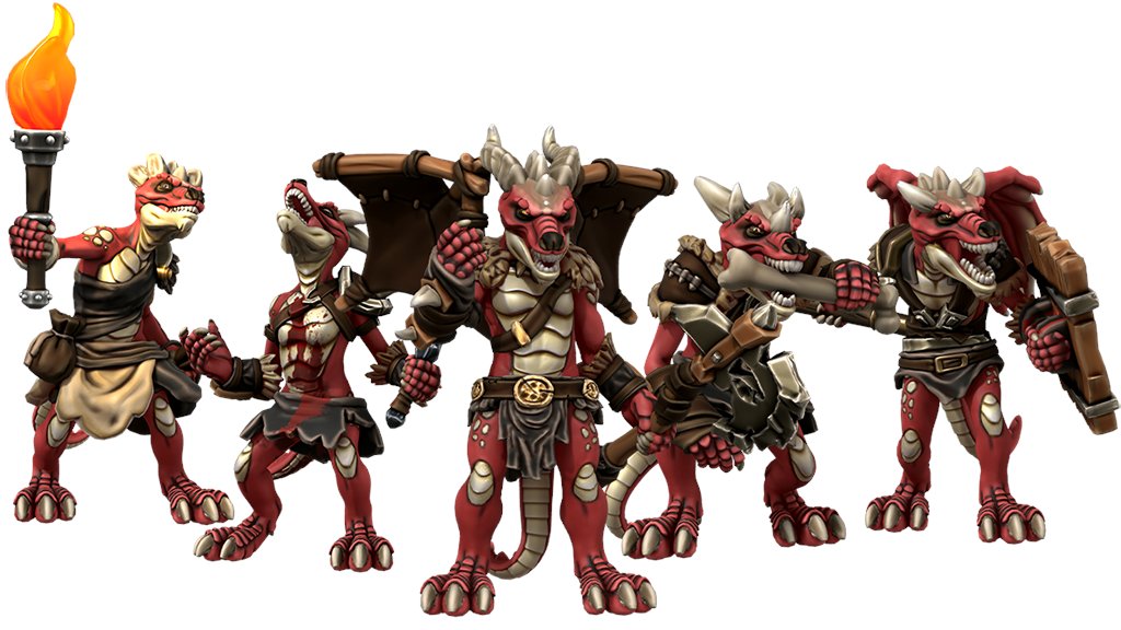 Hero Forge on X: “A gang of vicious #kobolds is ready to fight and 