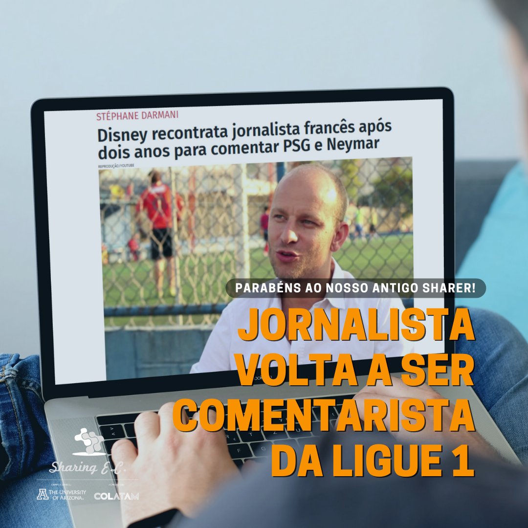 SharingEC's tweet photo. Gostaríamos de parabenizar nosso ex Sharer Stéphane Darmani, por essa nova etapa em sua carreira! 😊 https://t.co/rUAeOdspiP